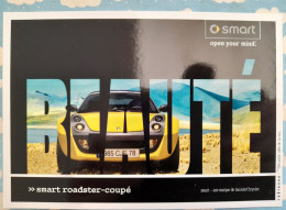 PUBLICITE AUTO VOITURE SMART ROADSTER COUPE - Werbepostkarten