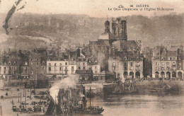 DIEPPE : LE QUAI DUQUESNE ET L'EGLISE ST JACQUES - Dieppe