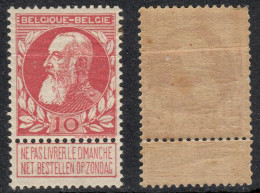 BELGIE 1905 - LEOPOLD II - N° 74 - MNH** - 1905 Barbas Largas