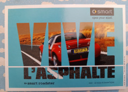 PUBLICITE AUTO VOITURE SMART ROADSTER - Werbepostkarten