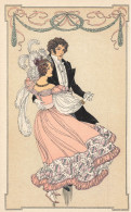 M. M. VIENNE * CPA Illustrateur Jugendstil Art Nouveau * Vienne Viennoise * Homme Femme Danse Dancers - Andere & Zonder Classificatie
