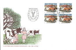 ALAND FDC 1988 ENSEIGNEMENT AGRICOLE - Ålandinseln