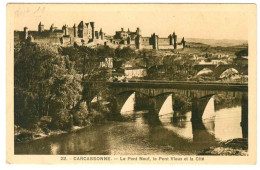 11 . Carcassonne . Le Pont Neuf . Le Pont Vieux Et La Cité . 1939 - Carcassonne