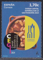 2024-ED. 5739- Capital Española De La Gastronomía 2024. Oviedo- NUEVO - Unused Stamps