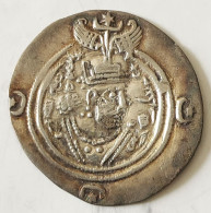 SASANIAN KINGS. Khosro II. 591-628 AD. AR Silver  Drachm  Year 23 Mint Hamadan - Oriental