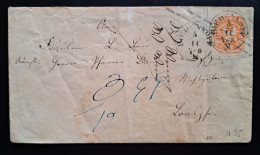 Preussen 1866, Ganzsachenausschnitt GAA 24, BIEDENKOPF Umschlag - Storia Postale