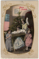 BUON NATALE - ANGELI CON BAMBINI - 1912 - Vedi Retro - Formato Piccolo - Andere & Zonder Classificatie