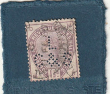 ///   ANGLETERRE ///     N° 77  Violet Perforée  Côte 40€ + Perfo - Usados