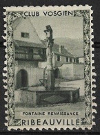 CLUB VOSGIEN RIBEAUVILLE ** FONTAINE RENAISSANCE - Toerisme (Vignetten)