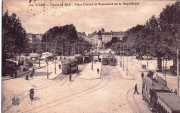 69 - LYON - Cours Du Midi - Place Carnot Et Monument De La Republique - Sonstige & Ohne Zuordnung