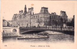 75 -  PARIS 04 - L Hotel De Ville Et Le Pont D Arcole - Paris (04)