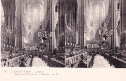 England - LONDON - Westminster Abbey - Interior  - Stereoscopic Postcard - Sonstige & Ohne Zuordnung