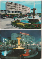 ABANO TERME PADOVA N. 2 CARTOLINE HOTEL CORTESI MEGGIORATO FONTANA ARLECCHINO 1962  N/V - Altri & Non Classificati