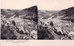 88 - Vosges - PLOMBIERES Les BAINS - Vue Generale  -  Carte Stereoscopique - Plombieres Les Bains