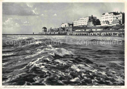 72787006 Borkum Nordseebad Blick Auf Strandleben Und Hotels Borkum - Borkum