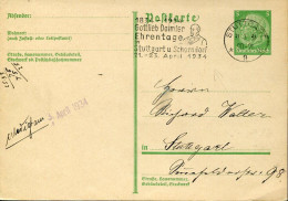 X0545 Germany Reich,postmark Stuttgart 1934 Honorary Day Of  Gottlieb Daimler 1934 - Brieven En Documenten