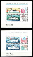 Polen 1986 - Mi.Nr. Block 98 + 99 - Gestempelt Used - Schiffe Ships - Schiffe