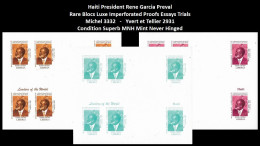 1999 USA UN World Leaders Millennium Summit - Haiti President Rene Garcia Preval - Rare Set MNH - Altri & Non Classificati