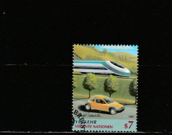 Nations Unies (Vienne) YT 254 Obl : Train à Grande Vitesse , Voiture électrique - 1997 - Used Stamps