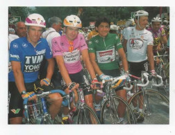 CYCLISME  Giro  1990 Bugno Chiappucci Anderson Pulnikov Carte N°6    Série De 6 Cartes  Spéciales GIRO - Cycling