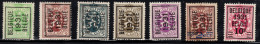 Setje Typo's 1931 - Heraldieke Leeuw / Lion Heraldique  - O/used - Sobreimpresos 1929-37 (Leon Heraldico)