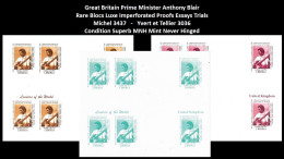 1999 USA UN World Leaders Millennium Summit - UK Great Britain Prime Minister Anthony Blair - Rare Set MNH - Other & Unclassified