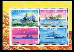 Gibraltar 1997 - Mi.Nr. Block 29 - Postfrisch MNH - Schiffe Ships Militaria II. Weltkrieg - Ships