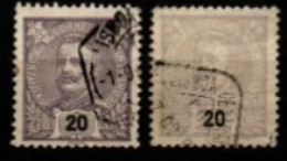 PORTUGAL     -    1895 .  Y&T N° 129 Oblitérés.  Nuances - Used Stamps