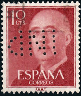 Madrid - Perforado - Edi O 1143 - "INP" (Instituto Nacional Previsión) - Usati