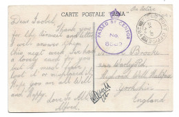 Postcard Algeria Bourfarik Monument Des Morts 1943 British Army Field Post Office FPO284 46 Infantry Division WW2 - Other & Unclassified