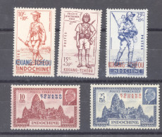 Kouang Tchéou   :  Yv  135-39  * - Unused Stamps