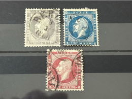 Norwegen König Oskar Mi - Nr. 3 - 5 Gestempelt . - Used Stamps