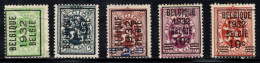 Setje Typo's 1932 - Heraldieke Leeuw / Lion Heraldique   - O/used - Typos 1929-37 (Heraldischer Löwe)
