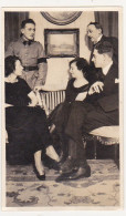 Ancienne Photographie Amateur / Réveillon 31/12 Au 1er Janvier 1924 / Femmes, Hommes, Militaire - Anonyme Personen