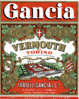 CANELLI, Asti - ETICHETTA D'EPOCA VERMOUTH GANCIA - #023 - Alkohole & Spirituosen