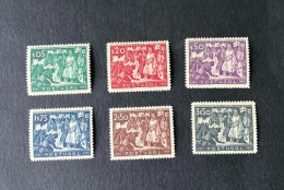 (T3) Portugal 1947 RECONQUEST OF LISBON Complete Set - Af. 685 To 690 - MNH - Unused Stamps