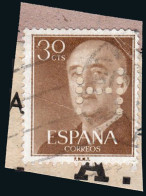 Madrid - Perforado - Edi O 1147 - Fragmento "H" (Editorial) - Usados