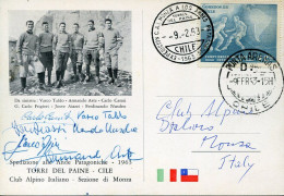 X0546 Chile,expedicion A Los Andes Patagonicos,italian Expedition To Patagonia1963 Punta Arenas Chile,Italian Alpine Clu - Chili