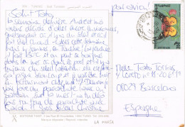 55105. Postal Aerea LA MARSA (Tunez) 1995. Vista Arabe Sud Tunisien - Tunisie (1956-...)