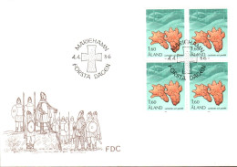 ALAND FDC 1986 SERIE COURANTE - Ålandinseln