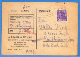 Allemagne Zone AAS 1948 - Carte Postale De Munchen - G33291 - Autres & Non Classés