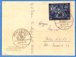 Allemagne Zone AAS 1949 - Carte Postale De Leipzig - G33292 - Otros & Sin Clasificación