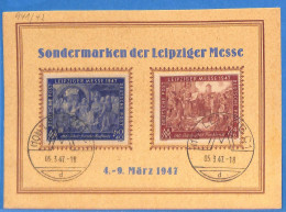Allemagne Zone AAS 1947 - Carte Postale De Leipzig - G33283 - Andere & Zonder Classificatie