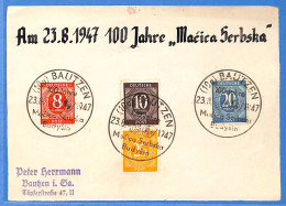 Allemagne Zone AAS 1947 - Carte Postale De Bautzen - G33282 - Autres & Non Classés