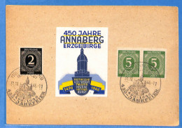 Allemagne Zone AAS 1946 - Carte Postale De Annaberg - G33280 - Andere & Zonder Classificatie