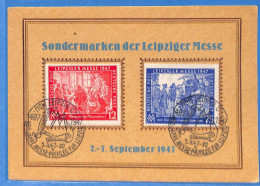 Allemagne Zone AAS 1947 - Carte Postale De Leipzig - G33276 - Andere & Zonder Classificatie