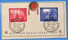 Allemagne Zone AAS 1947 - Carte Postale De Leipzig - G33270 - Andere & Zonder Classificatie