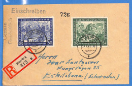 Allemagne Zone AAS 1948 - Lettre Einschreiben De Kiel Aux Sweden - G33261 - Autres & Non Classés