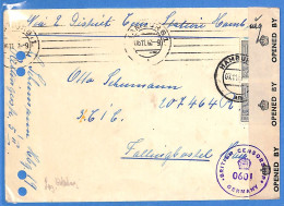 Allemagne Zone AAS 1947 - Lettre Avec Censure De Hamburg - G33249 - Autres & Non Classés