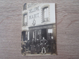 CPA PHOTO COMMERCE BOURRELIER SELLERIE MABIT SPECIALITE DE COLLIERS ANIMEE - Winkels